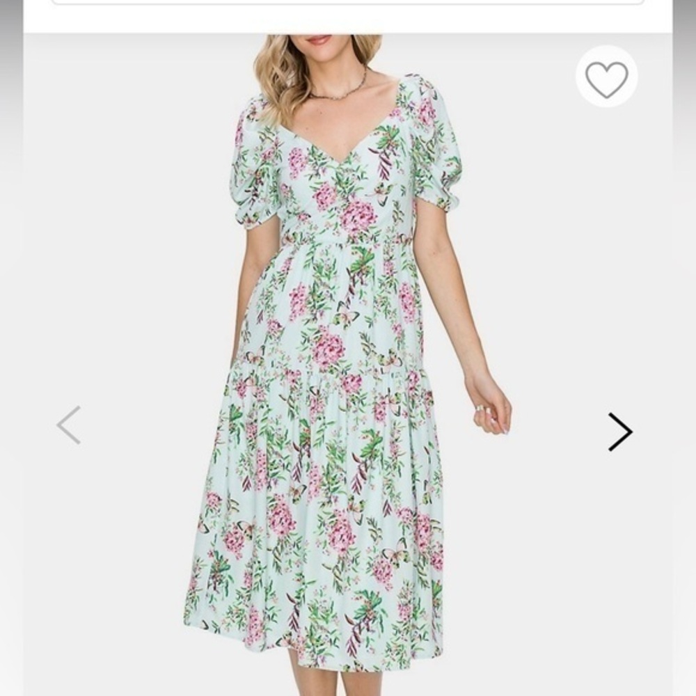NWT Adelyn Rae Floral Midi Dress size